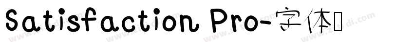 Satisfaction Pro字体转换